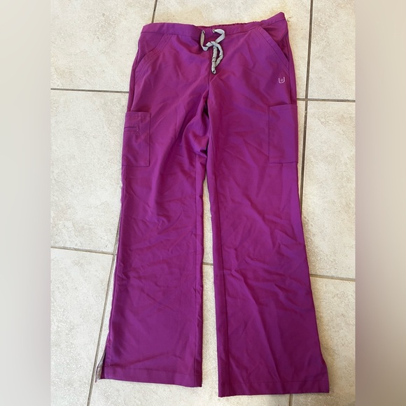 Urbane women’s Purple Drawstring scrub pants - Picture 1 of 7